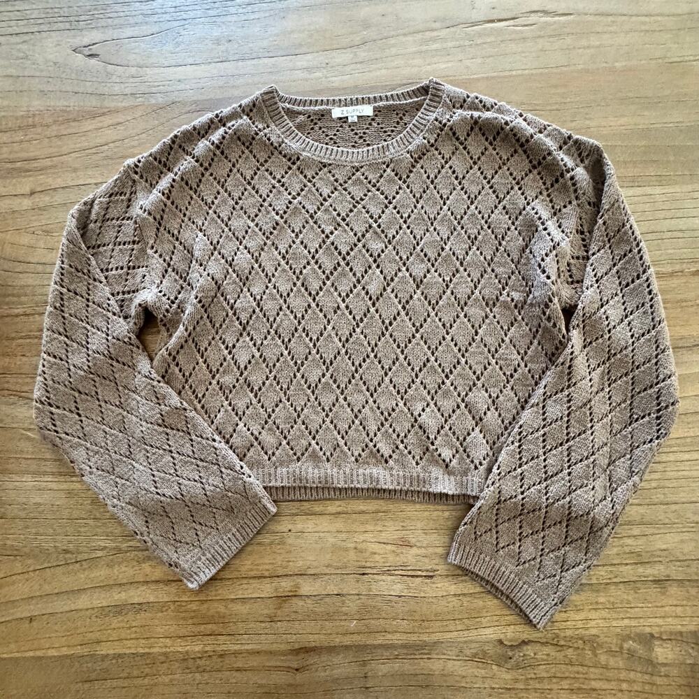 Z Supply Diamond Knit Sweater - Size M